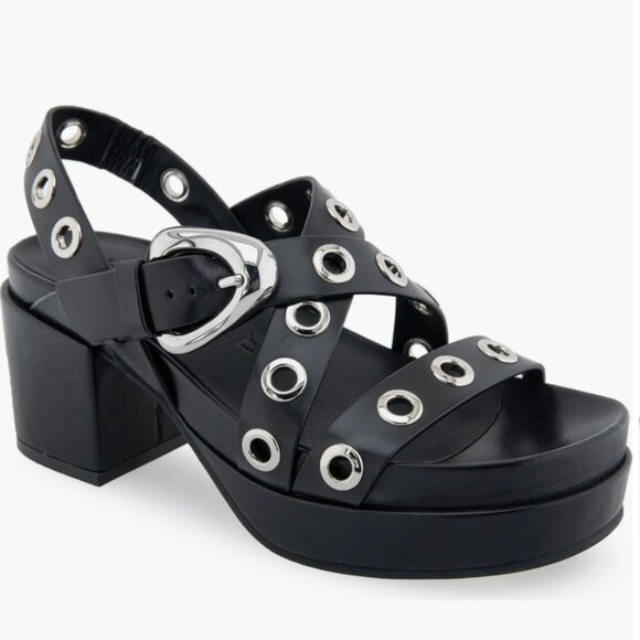 Aerosoles - Cleveland Slingback Platform Sandal in Black - Picture 1 of 10